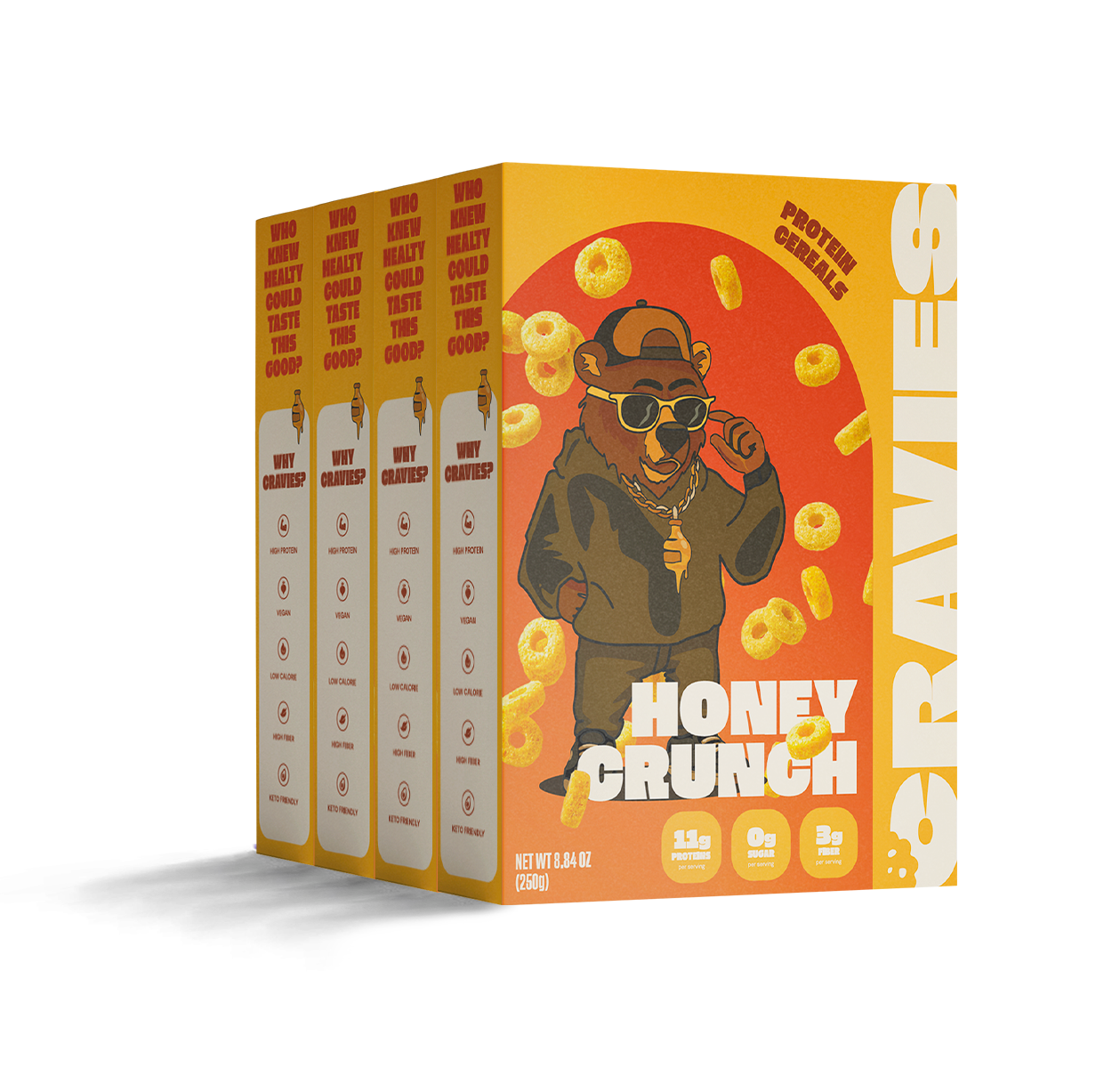4 BOX - HONEY CRUNCH